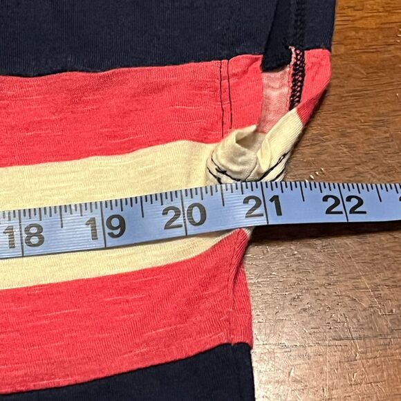 WEAVERS Pink White & Blue Striped Relaxed Fit Top Women’s Size Large – Y2K EUC - Picture 4 of 8